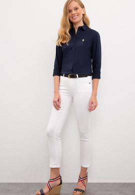 Kadın Mavi Denim Pantolon - 50219134003