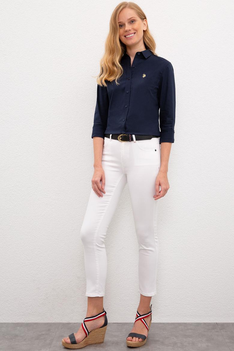 Kadın Mavi Denim Pantolon