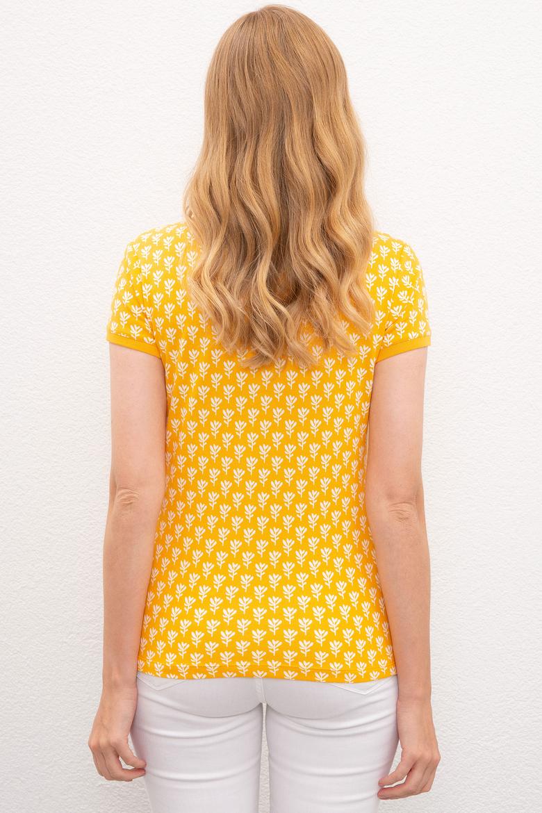 Kadın Sarı Tişört - 50202777024