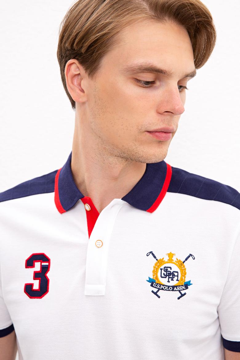 Erkek Beyaz Polo Yaka T-Shirt - 50221457007