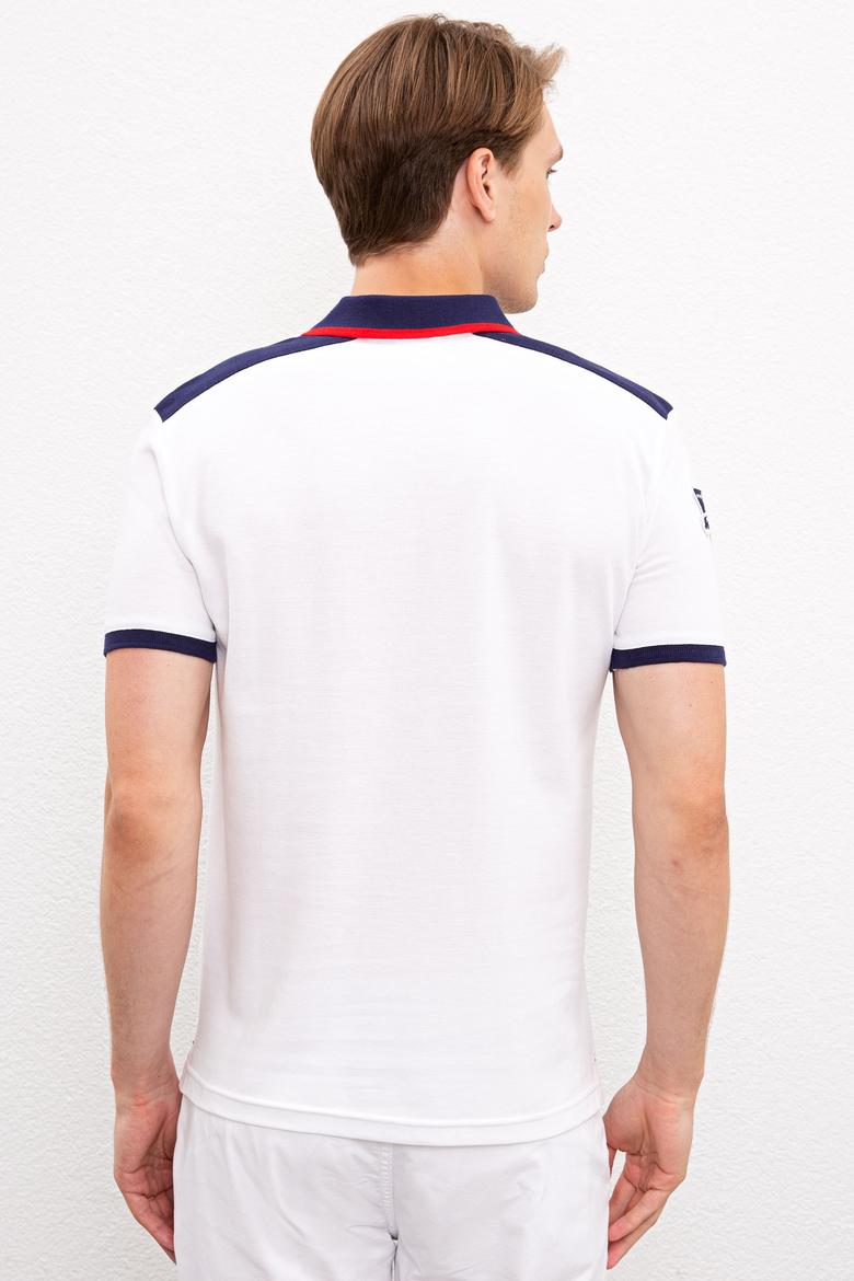 Erkek Beyaz Polo Yaka T-Shirt - 50221457007