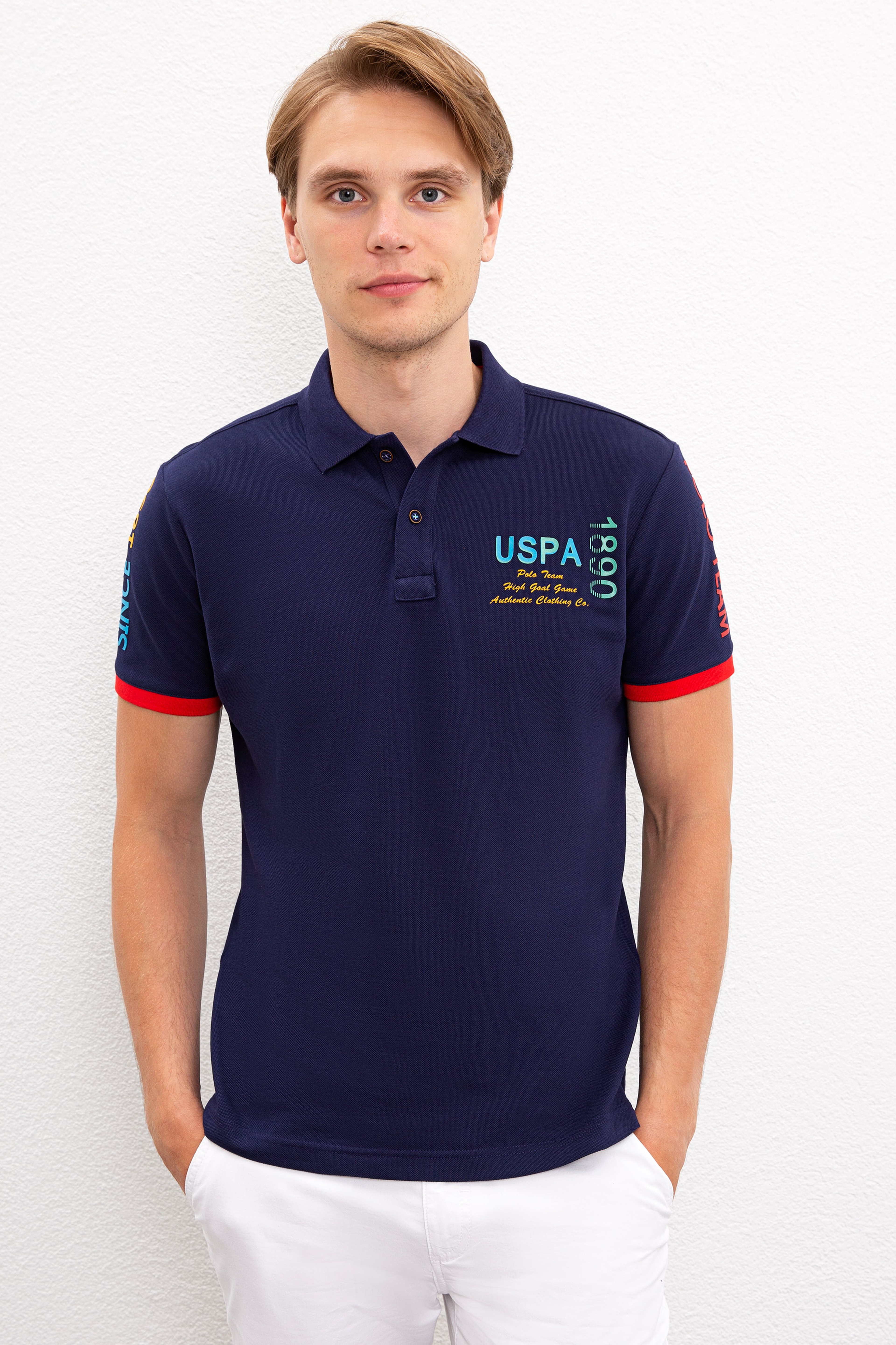 Erkek Lacivert Polo Yaka T-Shirt