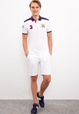 Erkek Beyaz Polo Yaka T-Shirt - 50221457007