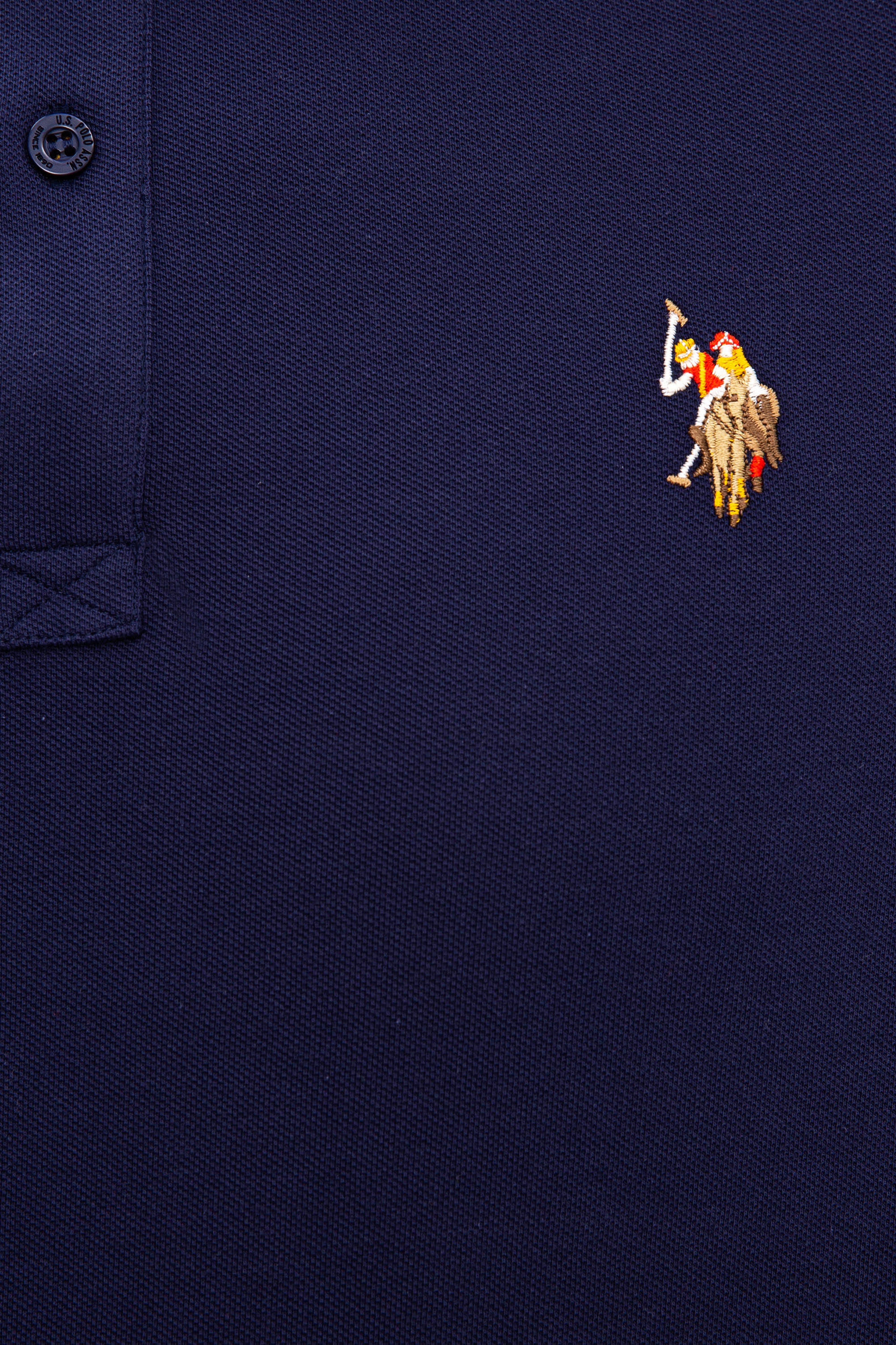 Erkek Lacivert Polo Yaka T-Shirt - Image 5
