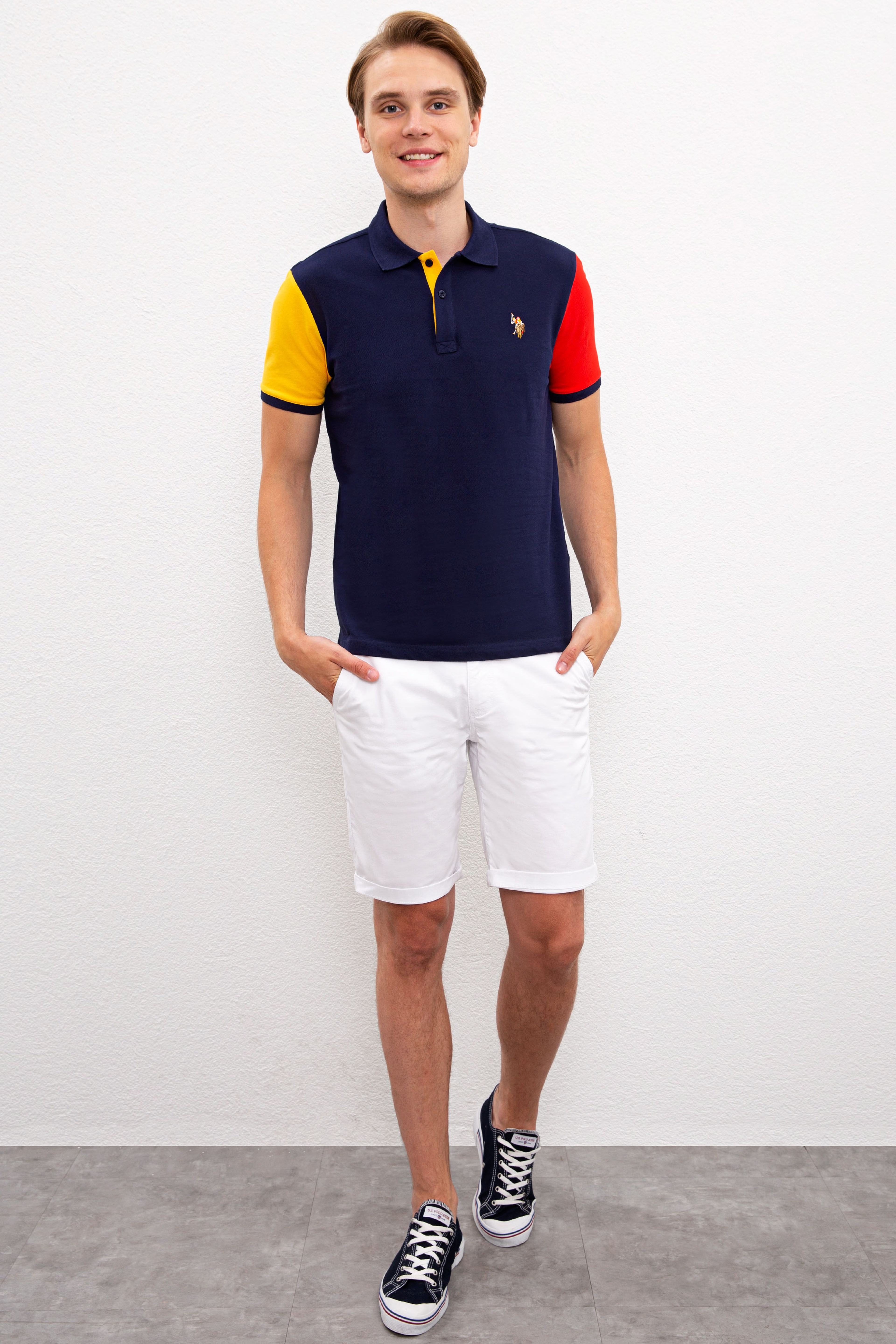 Erkek Lacivert Polo Yaka T-Shirt