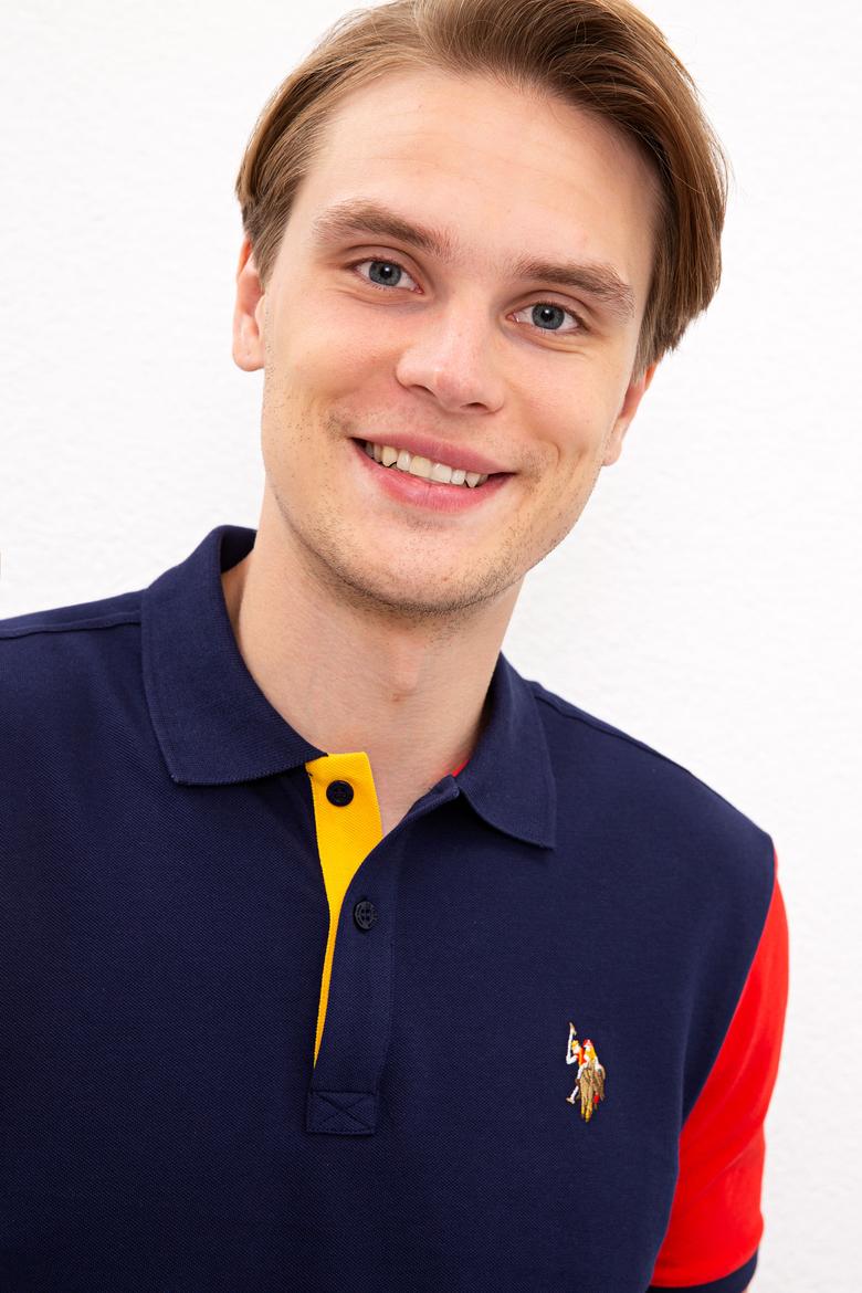 Erkek Lacivert Polo Yaka T-Shirt - 50217992009