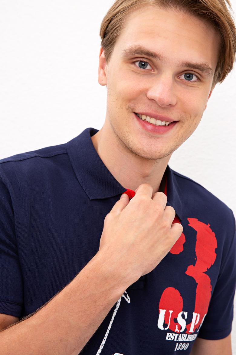 Erkek Lacivert Polo Yaka T-Shirt - 50219226003