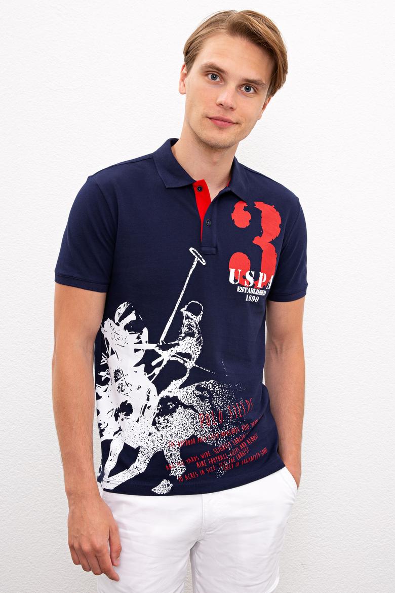 Erkek Lacivert Polo Yaka T-Shirt