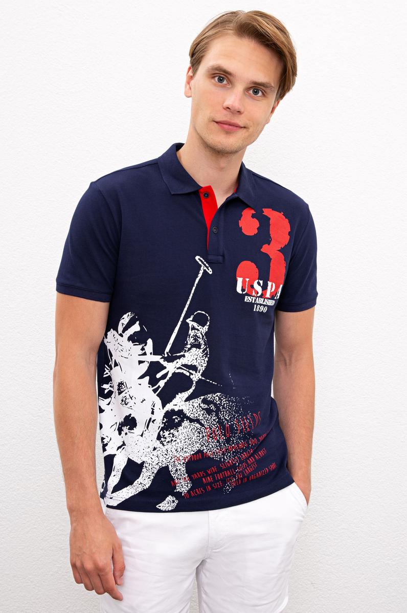Erkek Lacivert Polo Yaka T-Shirt