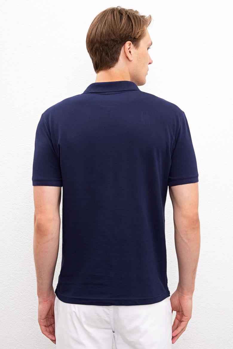 Erkek Lacivert Polo Yaka T-Shirt - 50219226003