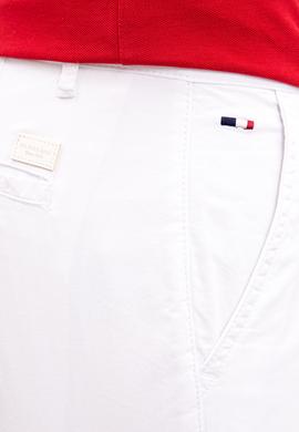 Erkek Beyaz Dokuma Bermuda Capri - 50222662004