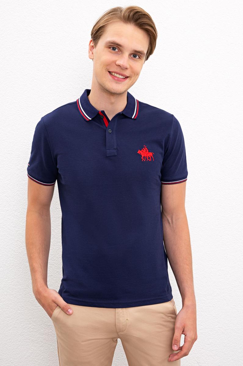Erkek Lacivert Polo Yaka T-Shirt