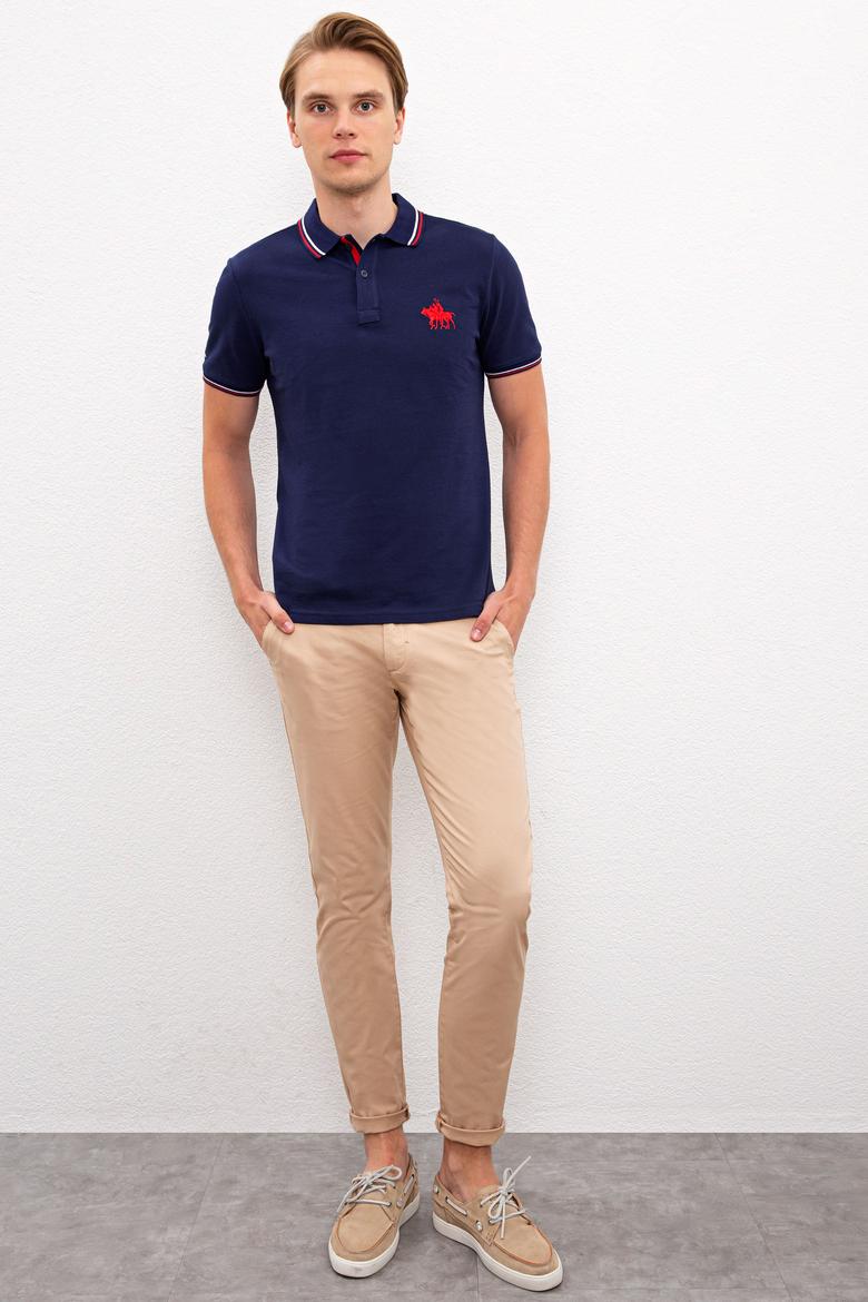 Erkek Lacivert Polo Yaka T-Shirt - 50225241025