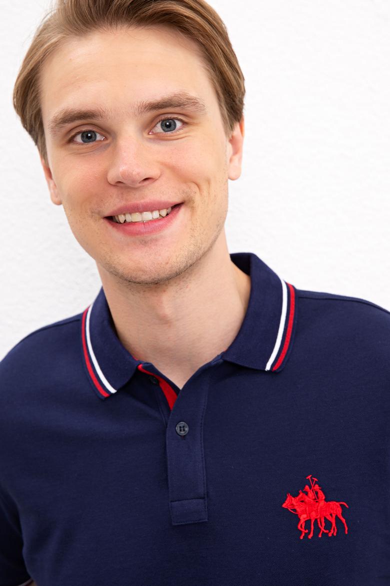 Erkek Lacivert Polo Yaka T-Shirt - 50225241025