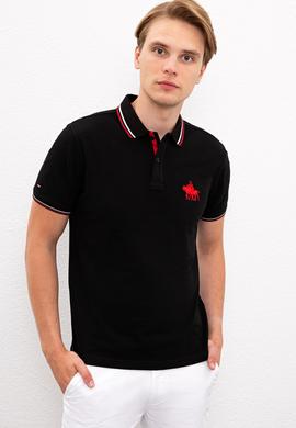 Erkek Siyah Polo Yaka T-Shirt - 50225241035