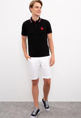 Erkek Siyah Polo Yaka T-Shirt - 50225241035