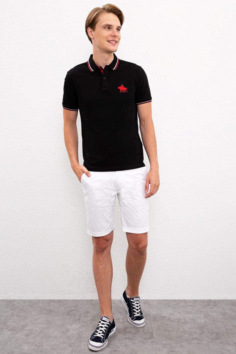 Erkek Siyah Polo Yaka T-Shirt - 50225241035