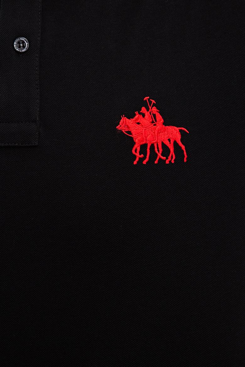 Erkek Siyah Polo Yaka T-Shirt - 50225241035