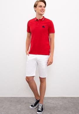 Erkek Koyu Kırmızı Polo Yaka T-Shirt - 50225241045