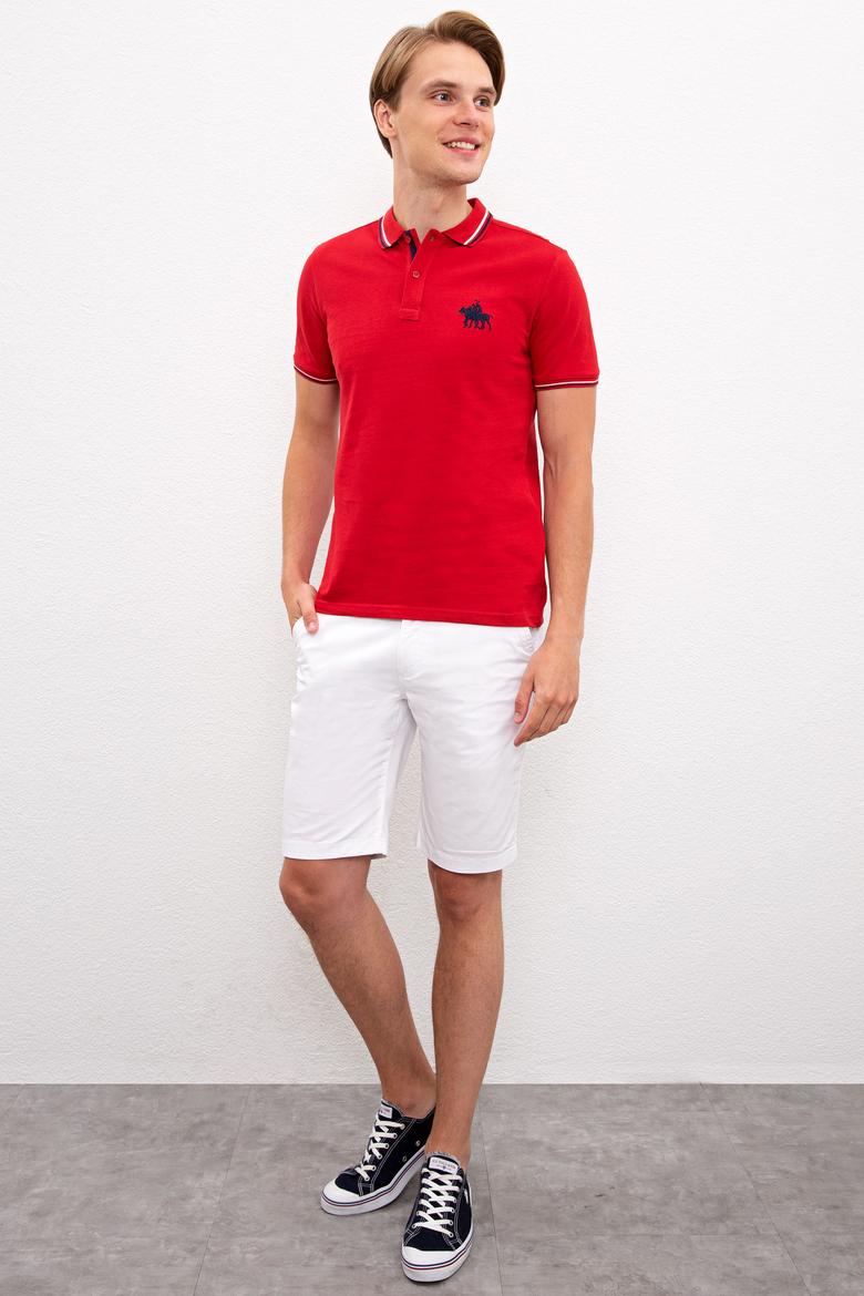 Erkek Koyu Kırmızı Polo Yaka T-Shirt - 50225241045