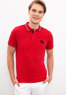 Erkek Koyu Kırmızı Polo Yaka T-Shirt - 50225241045