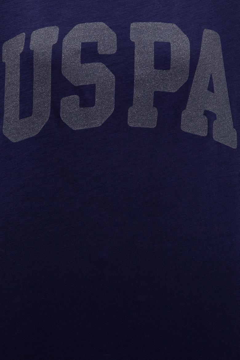 Kadın Lacivert Bisiklet Yaka T-Shirt - 50225789007