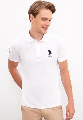 Erkek Beyaz Polo Yaka T-Shirt - 50218831013
