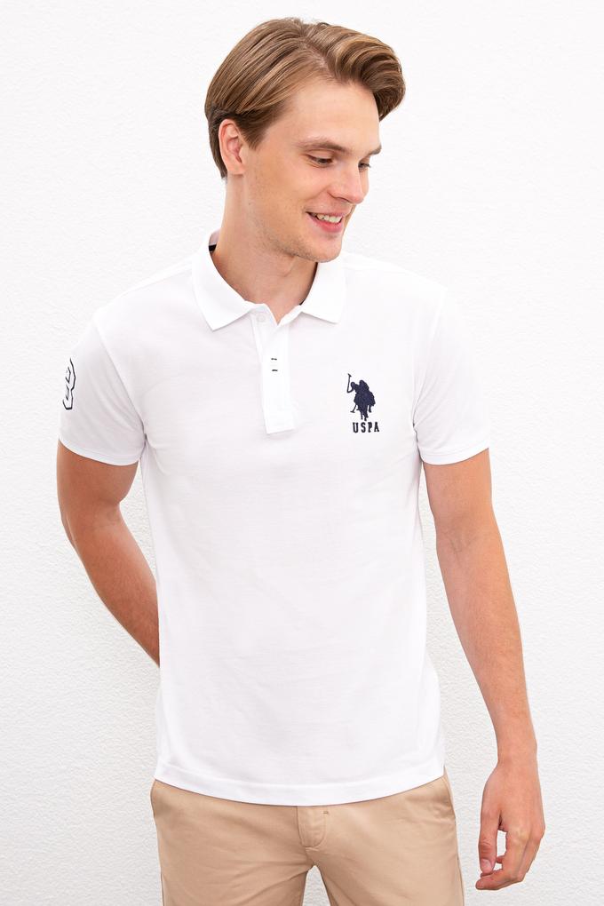 Erkek Beyaz Polo Yaka T-Shirt