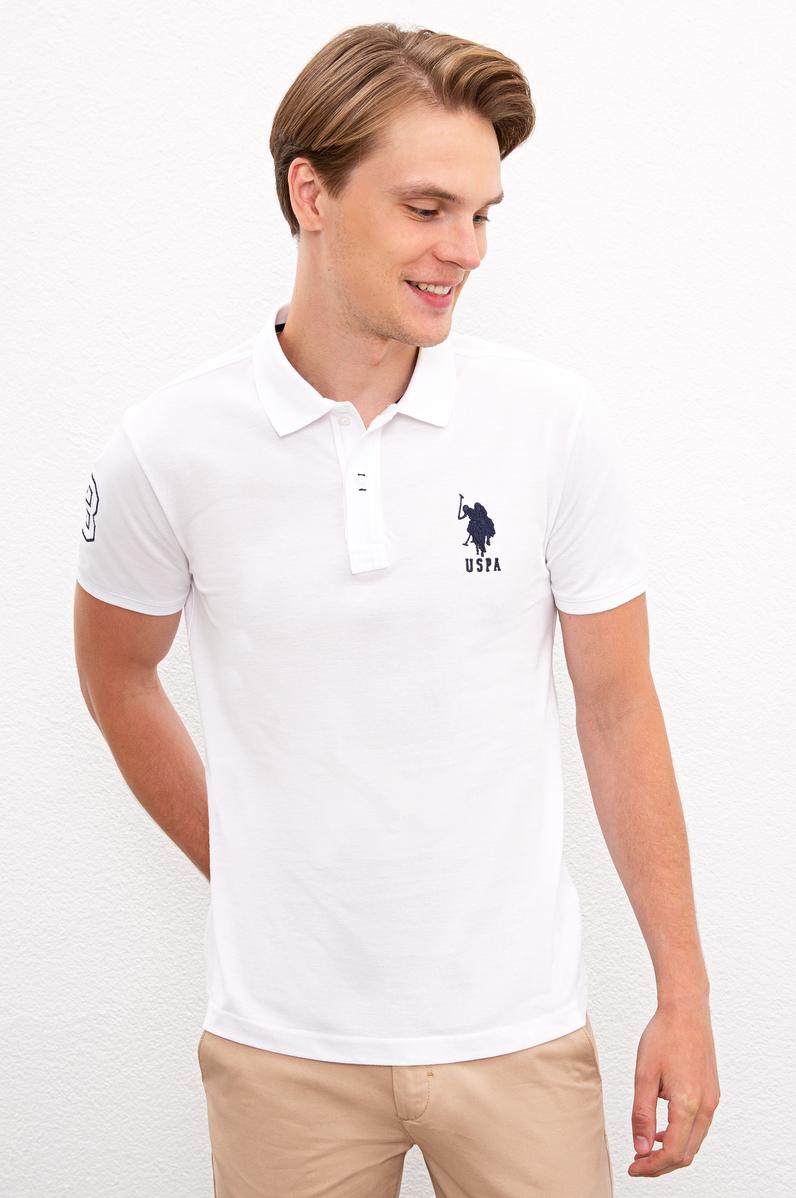 Erkek Beyaz Polo Yaka T-Shirt