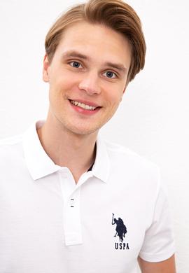 Erkek Beyaz Polo Yaka T-Shirt - 50218831013