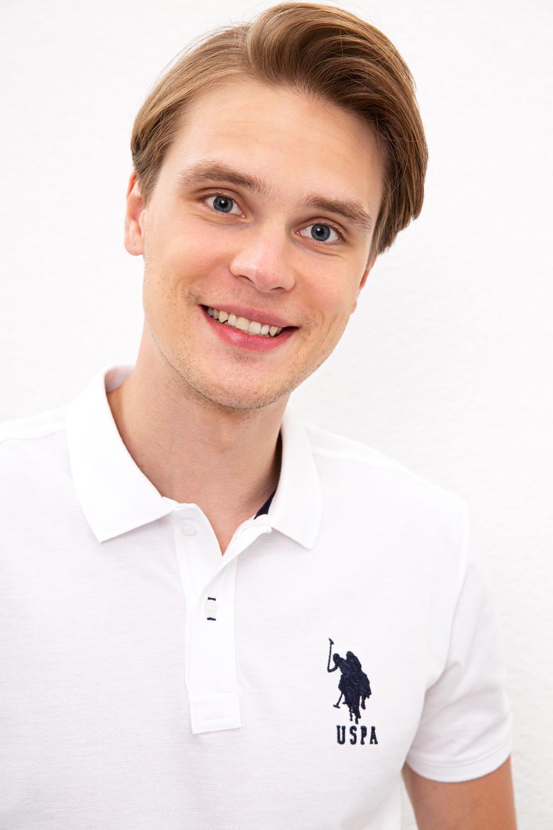 Erkek Beyaz Polo Yaka T-Shirt - 50218831013