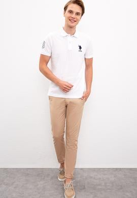 Erkek Beyaz Polo Yaka T-Shirt - 50218831013
