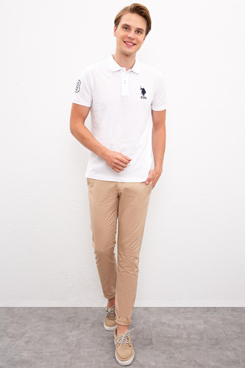 Erkek Beyaz Polo Yaka T-Shirt - 50218831013