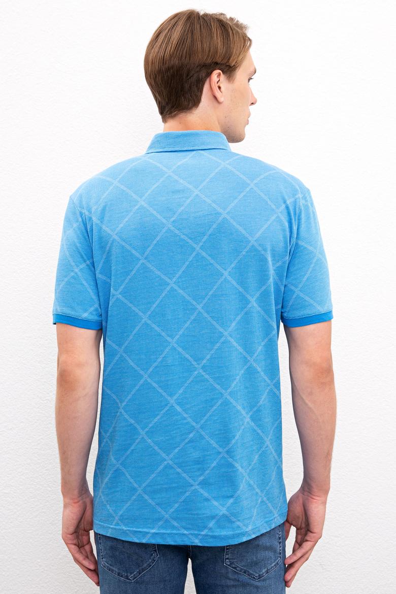 Erkek Kobalt Polo Yaka Tişört - 50219204030