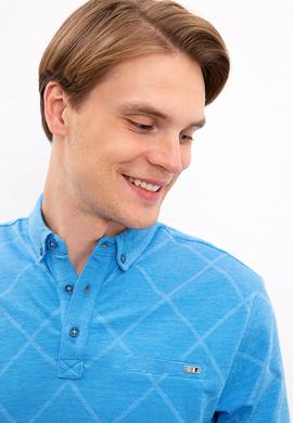 Erkek Kobalt Polo Yaka Tişört - 50219204030