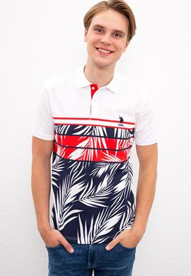 Erkek Beyaz Polo Yaka T-Shirt - 50219473004