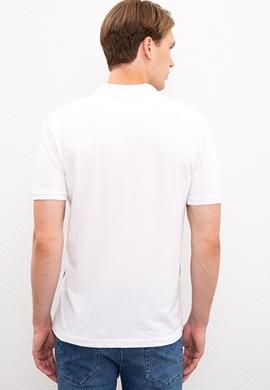 Erkek Beyaz Polo Yaka T-Shirt - 50219473004