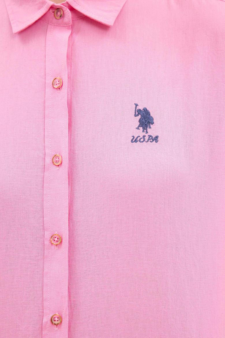 Kadın Pembe Gömlek Uzunkol Basic - 50200157003