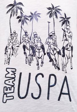 Kadın Beyaz Bisiklet Yaka T-Shirt - 50216139016