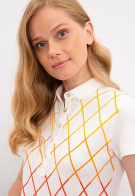 Kadın Beyaz Polo Yaka T-Shirt - 50217839002