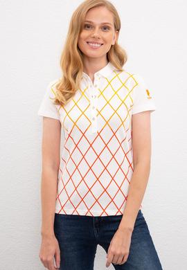 Kadın Beyaz Polo Yaka T-Shirt - 50217839002