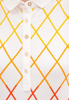 Kadın Beyaz Polo Yaka T-Shirt - 50217839002