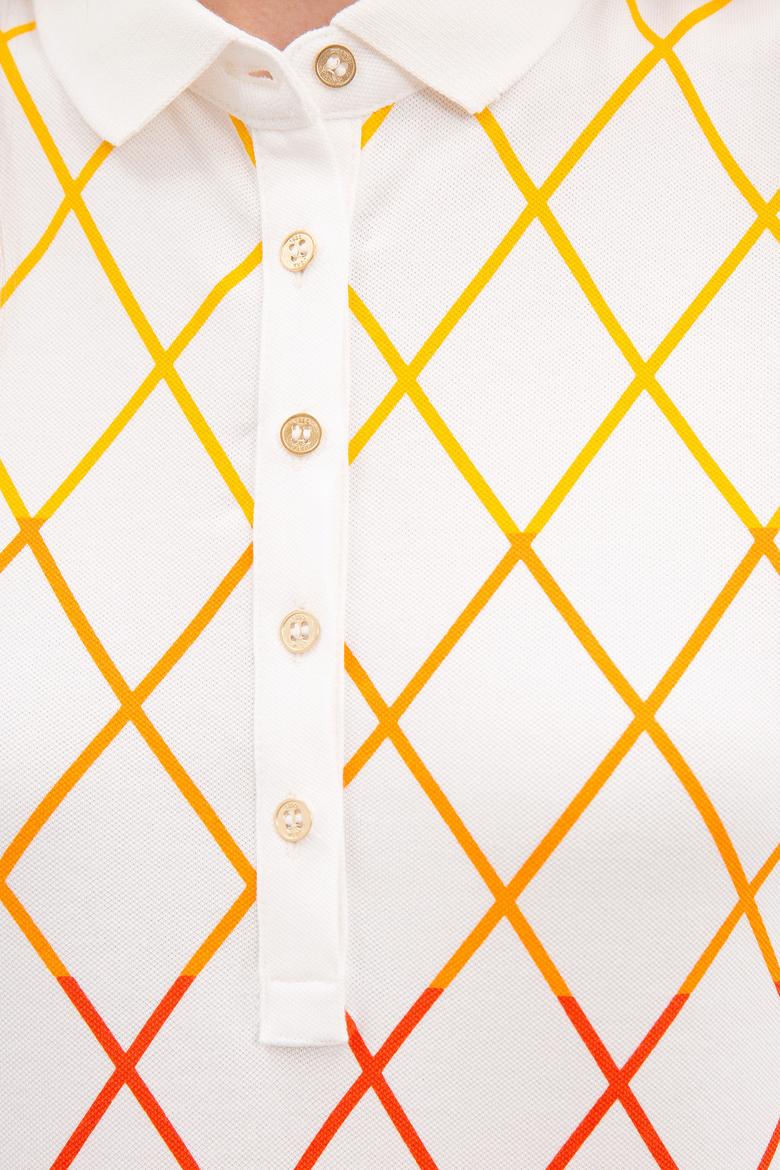 Kadın Beyaz Polo Yaka T-Shirt - 50217839002