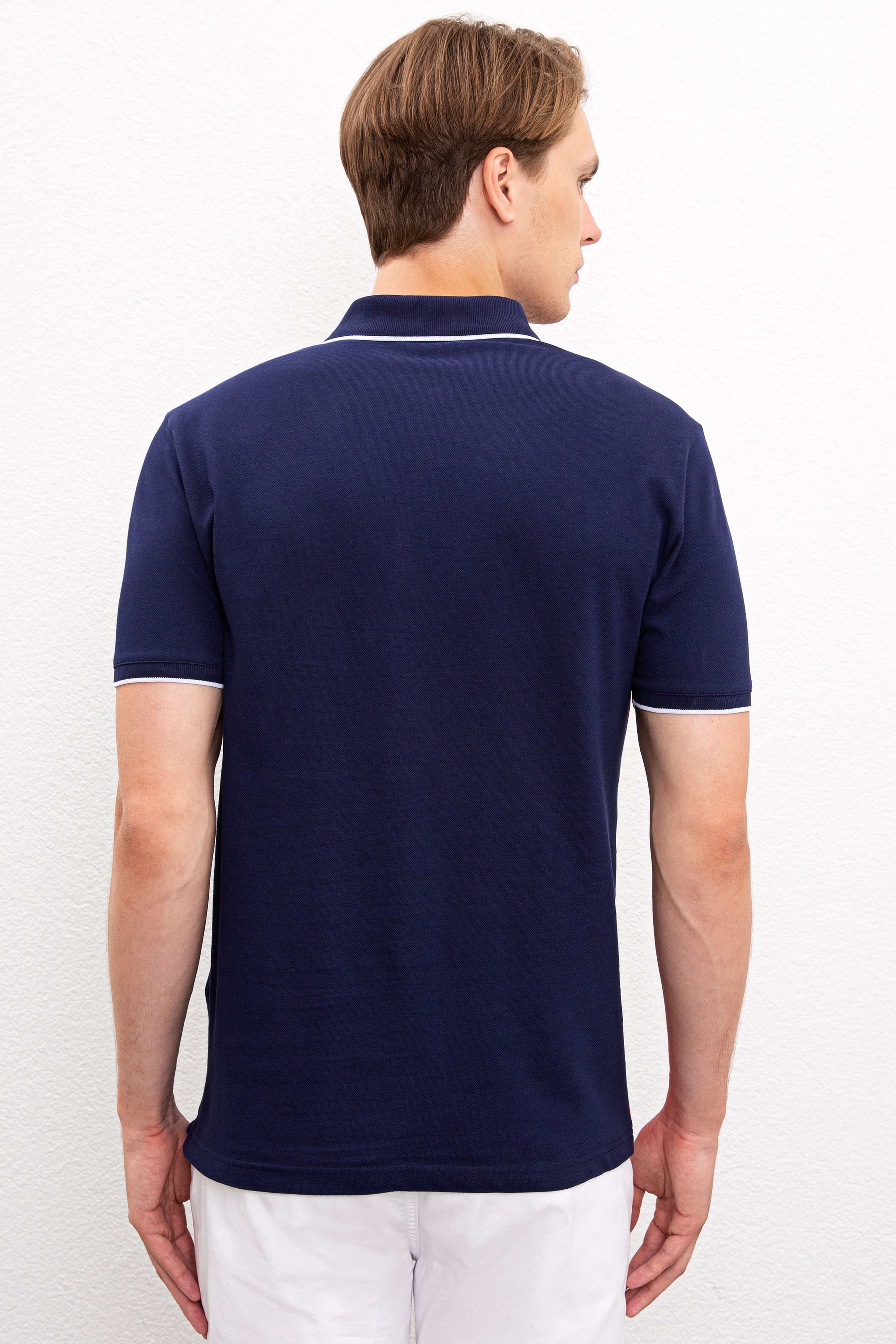 Erkek Lacivert Polo Yaka T-Shirt