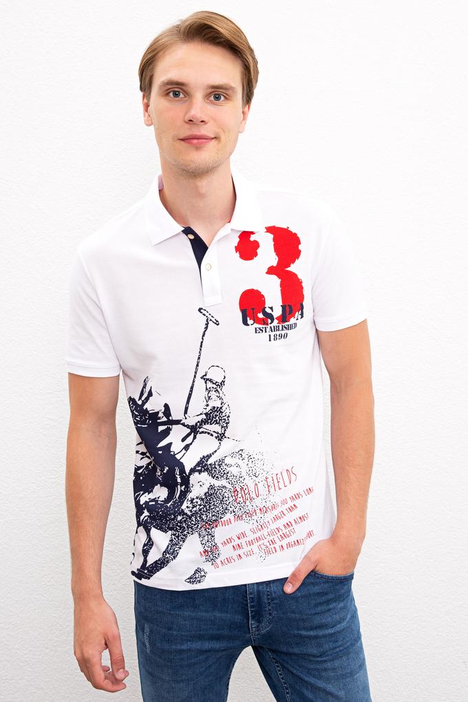 Erkek Beyaz Polo Yaka T-Shirt