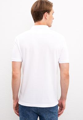 Erkek Beyaz Polo Yaka T-Shirt - 50219226016