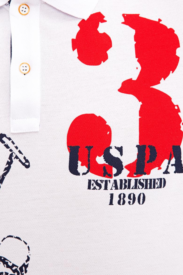 Erkek Beyaz Polo Yaka T-Shirt - 50219226016