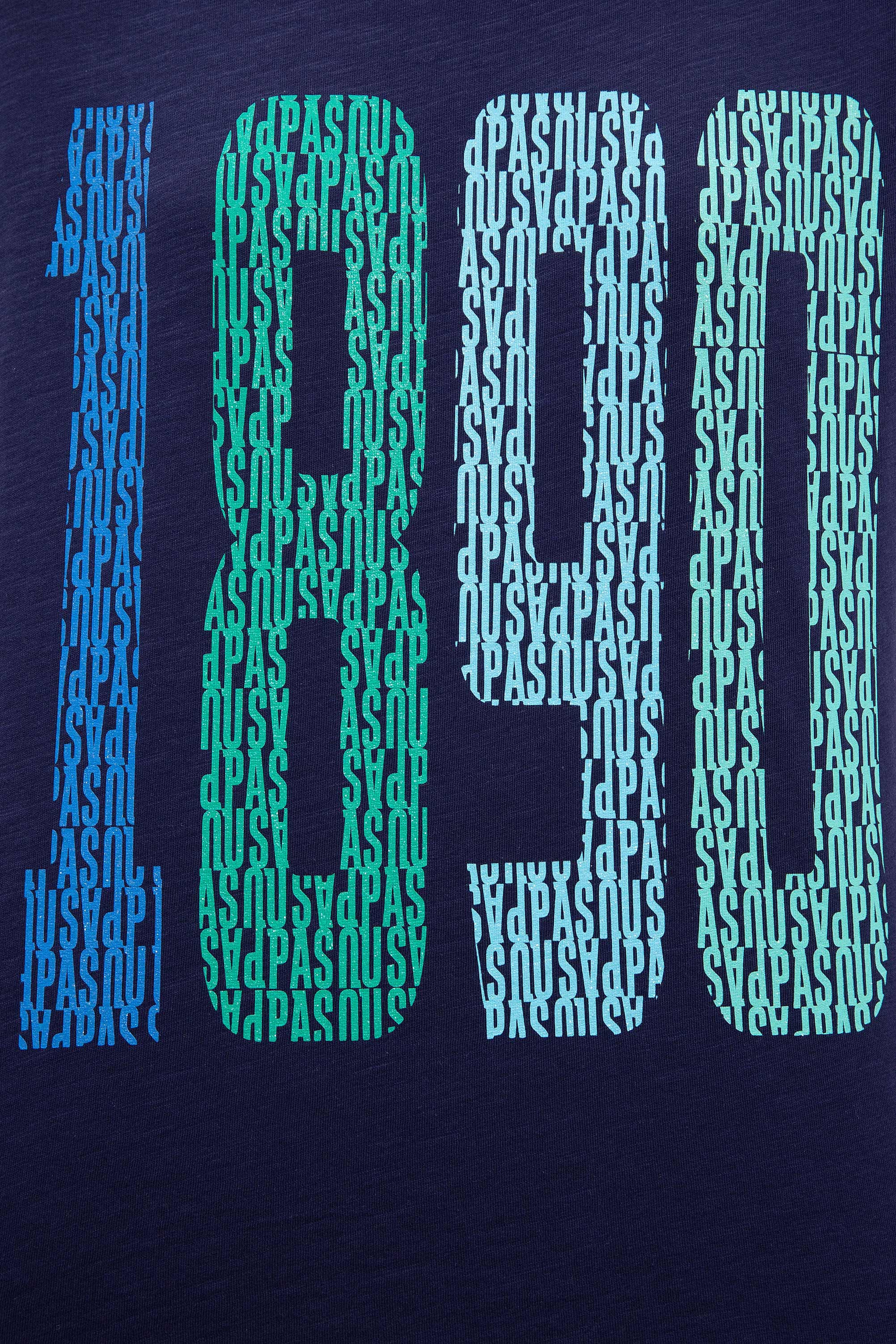 Kadın Lacivert Bisiklet Yaka T-Shirt - Image 5