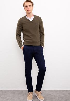 Erkek Haki Basic Kazak - 50224890062