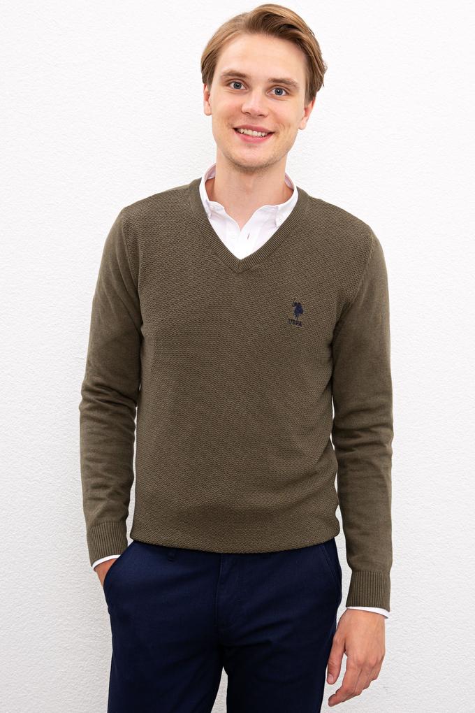 Erkek Haki Basic Kazak